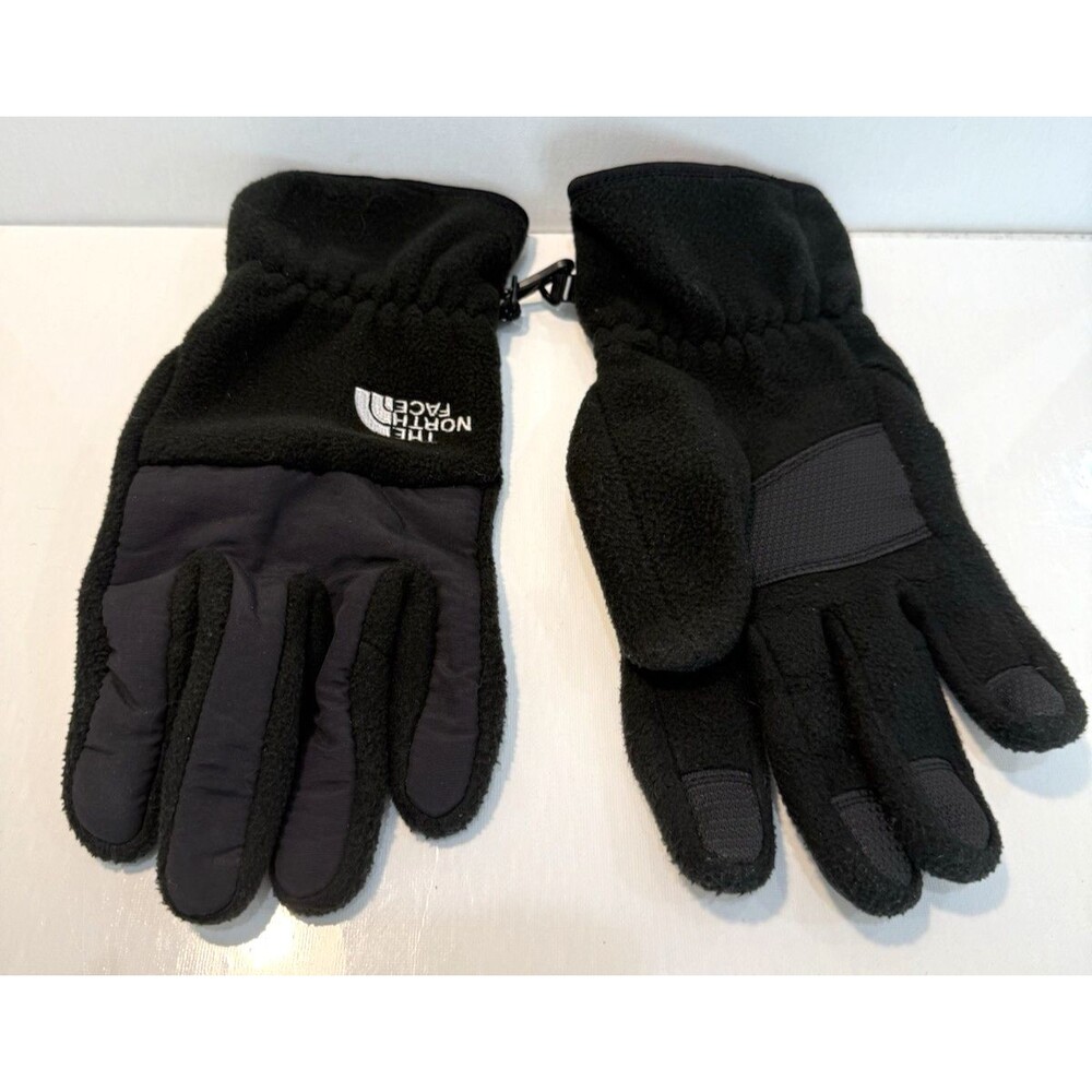 The North Face Men's Fleece Skiing Gloves Black Sz Large Winter Warm
